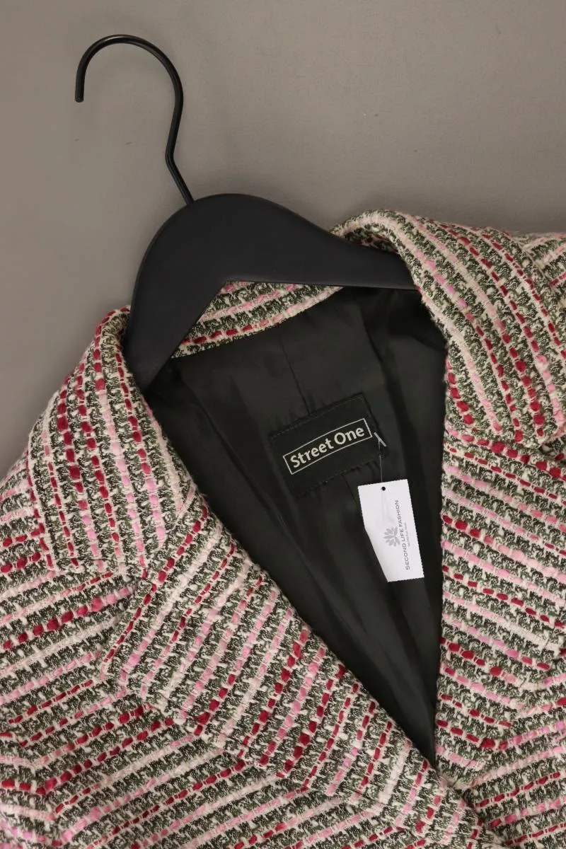 Street One Regular Blazer Gr. 40 Vintage mehrfarbig aus Baumwolle