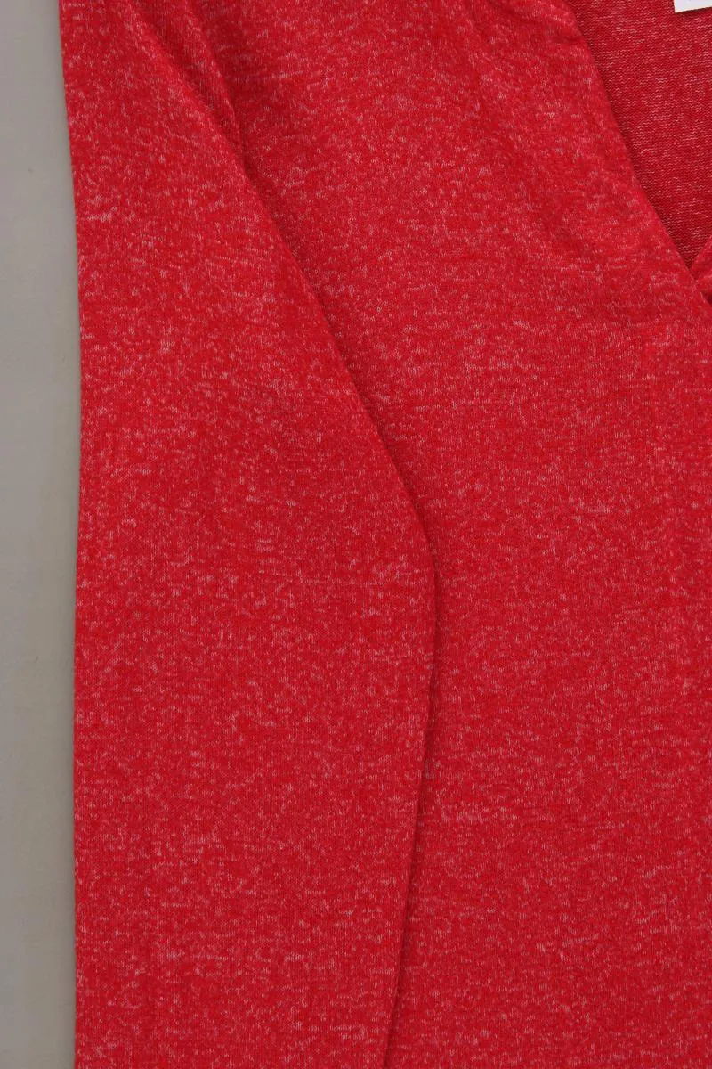 Tom Tailor Shirt mit V-Ausschnitt Gr. M Langarm rot aus Viskose