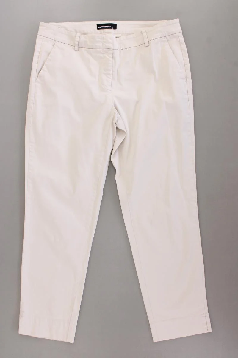 Cambio Chinohose Gr. 40 creme aus Baumwolle