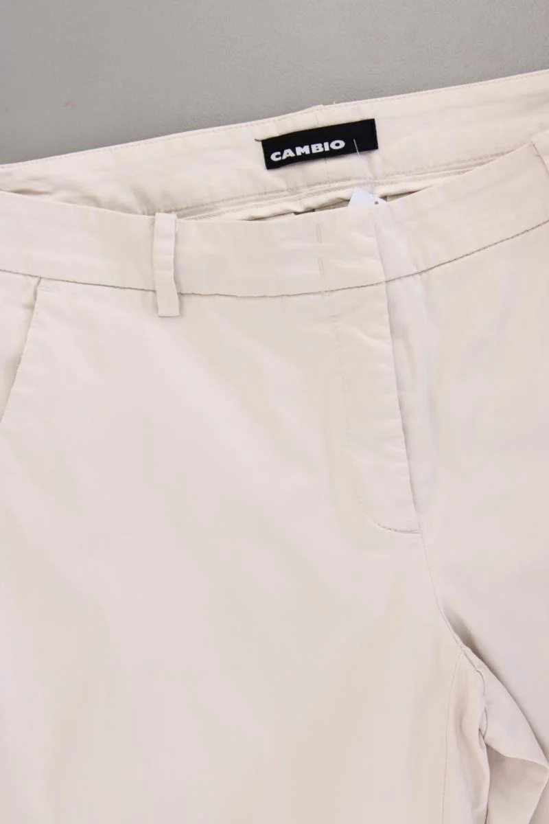 Cambio Chinohose Gr. 40 creme aus Baumwolle