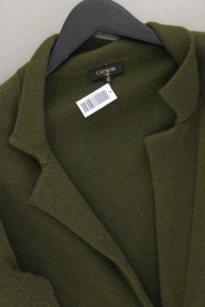 Catnoir Paris Strickjacke aus Wolle Gr. 40 Langarm olivgrün