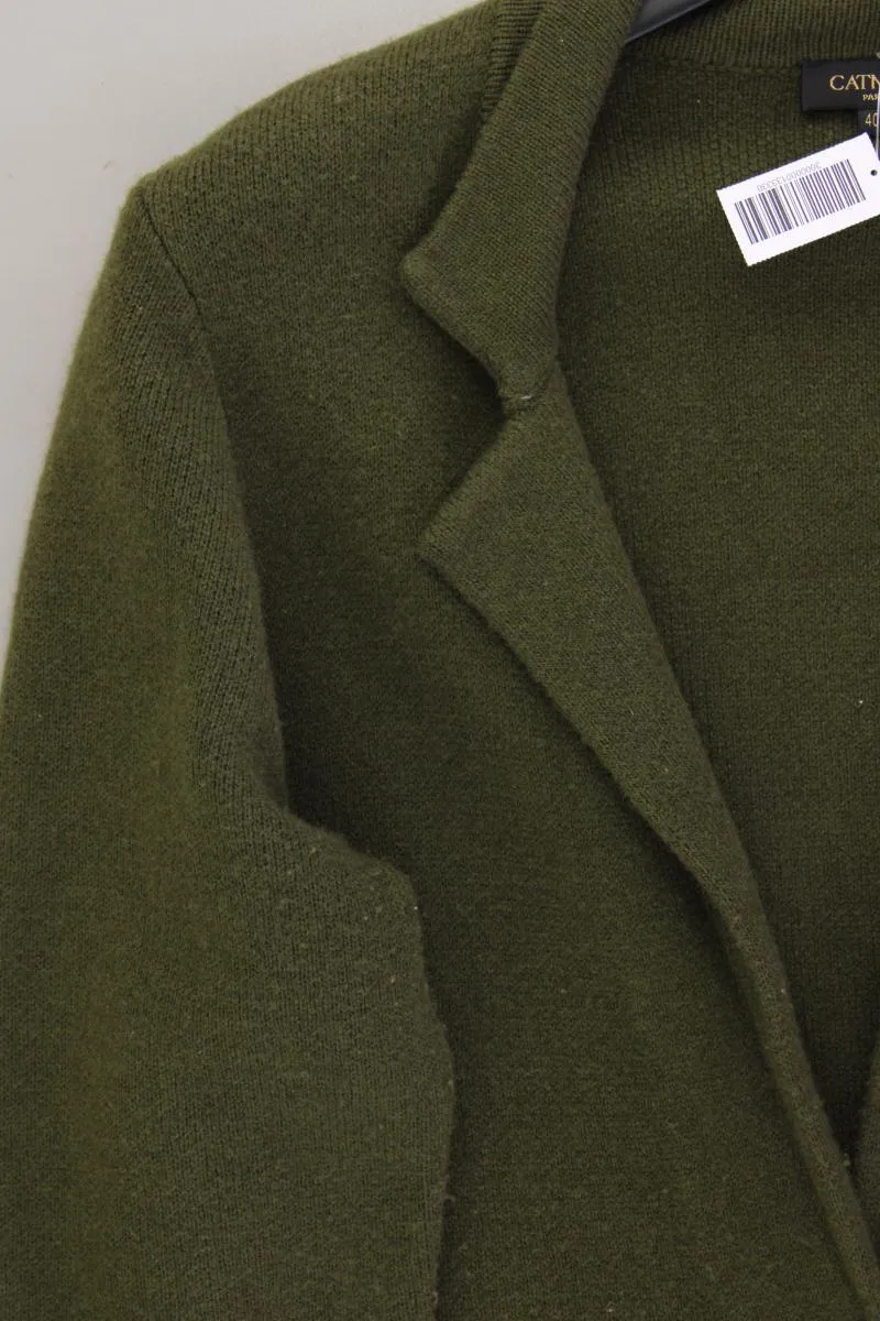 Catnoir Paris Strickjacke aus Wolle Gr. 40 Langarm olivgrün