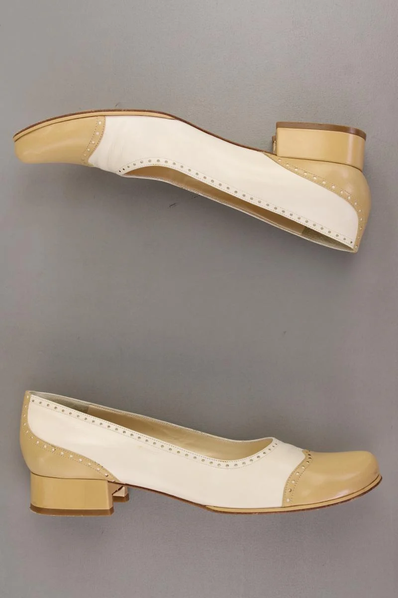 Pollini Pumps Gr. 40,5 creme aus Leder