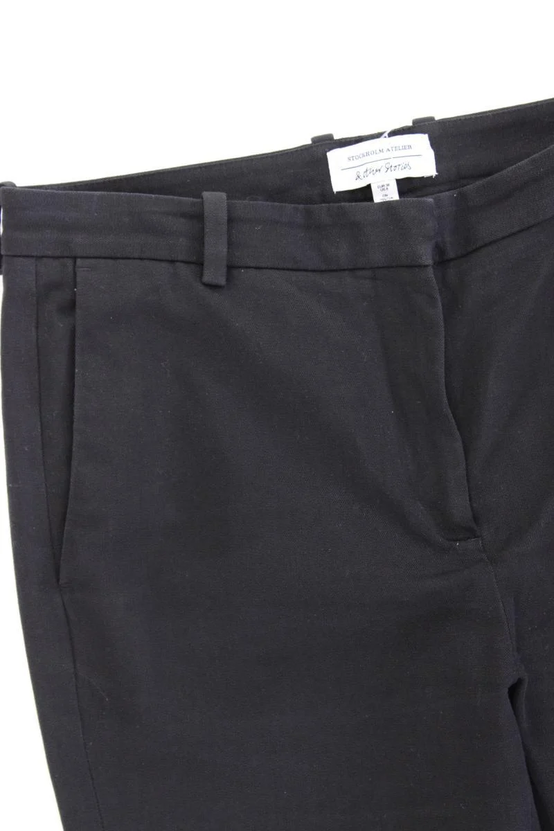 & other stories Hose Gr. 38 schwarz aus Baumwolle