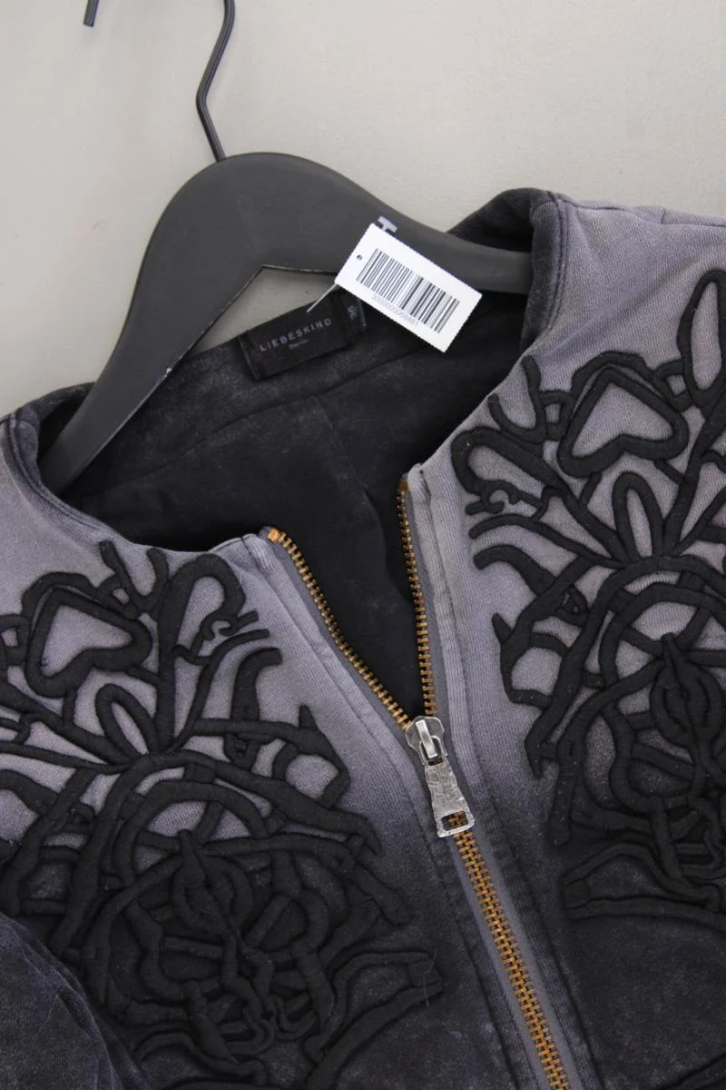 Liebeskind Berlin Classic Cardigan Gr. 36 Langarm grau aus Baumwolle