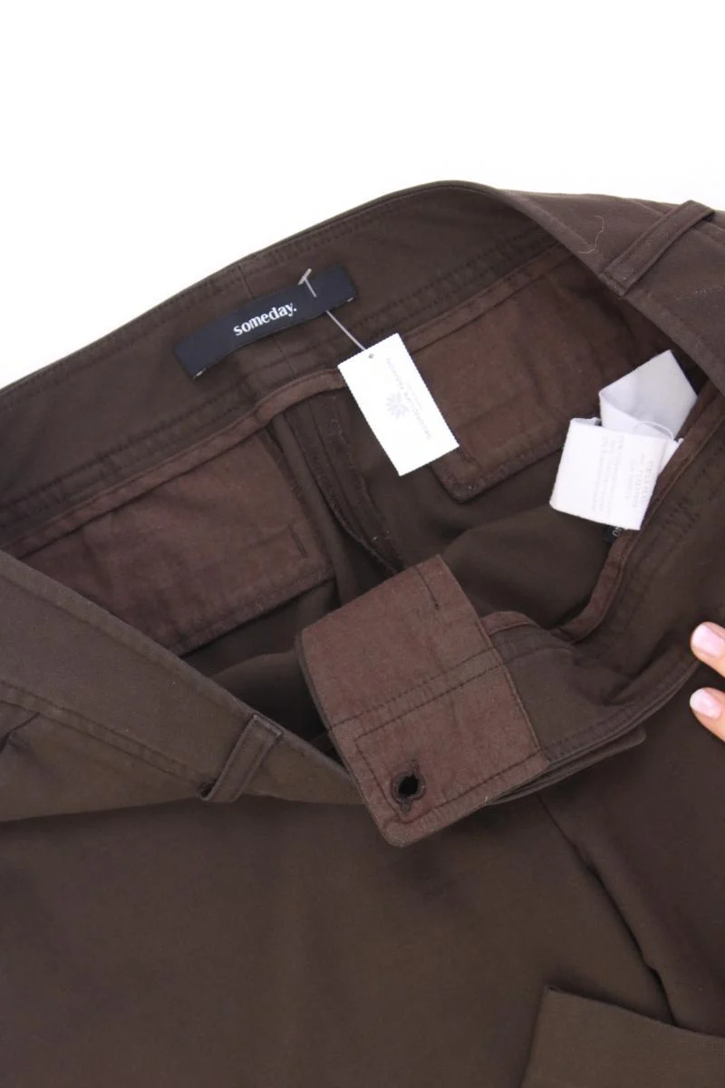 someday. Stoffhose Gr. 40 Modell Someday. Cellilo braun aus Polyester