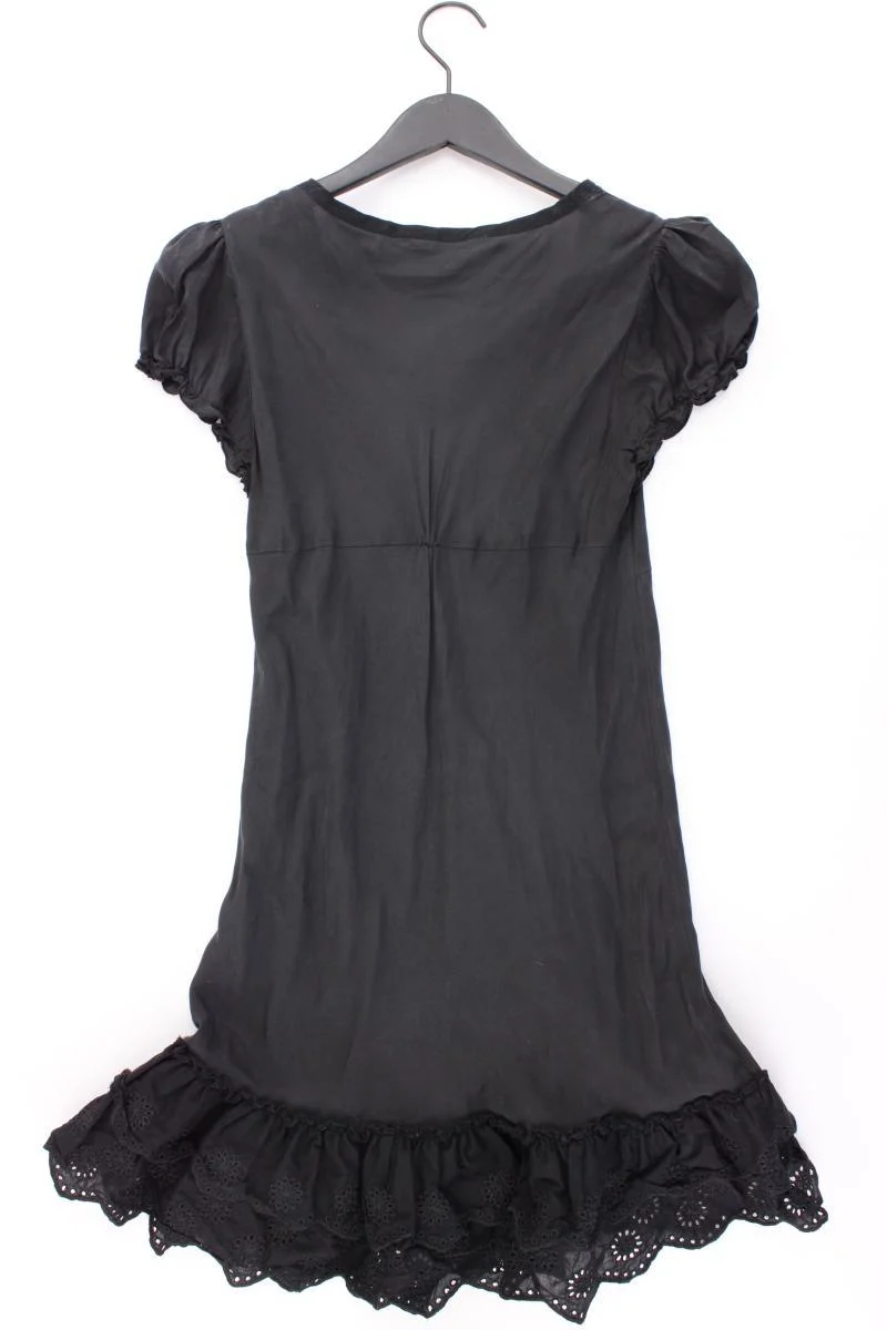 miss selfridge Kurzes Seidenkleid Gr. 40 Kurzarm schwarz