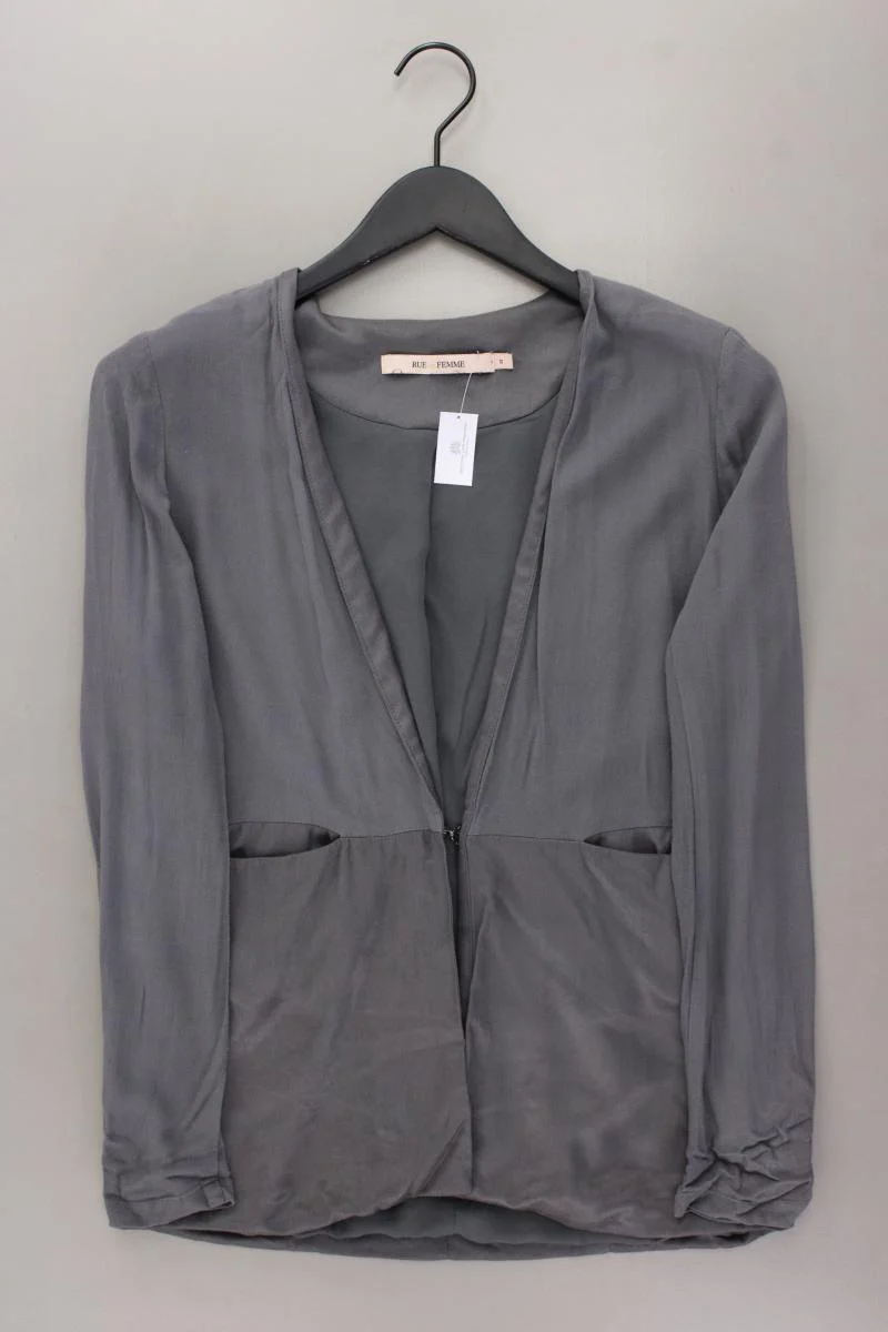 Rue de Femme Blazer Gr. S Langarm grau aus Polyester