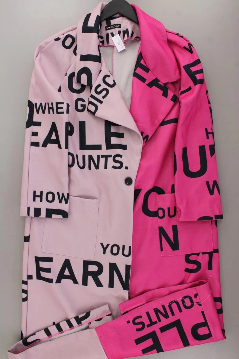 Shein Mantel Gr. M pink aus Polyester