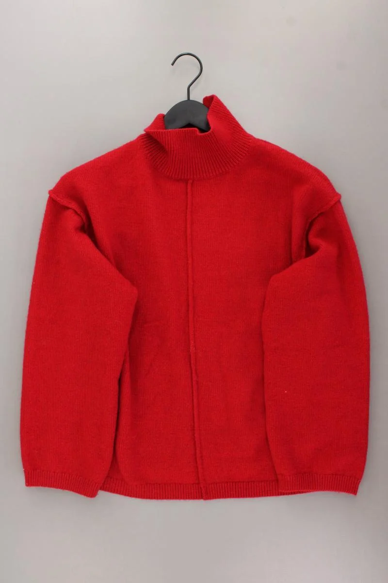 H&M Pullover mit Wolle Gr. M rot aus Polyester