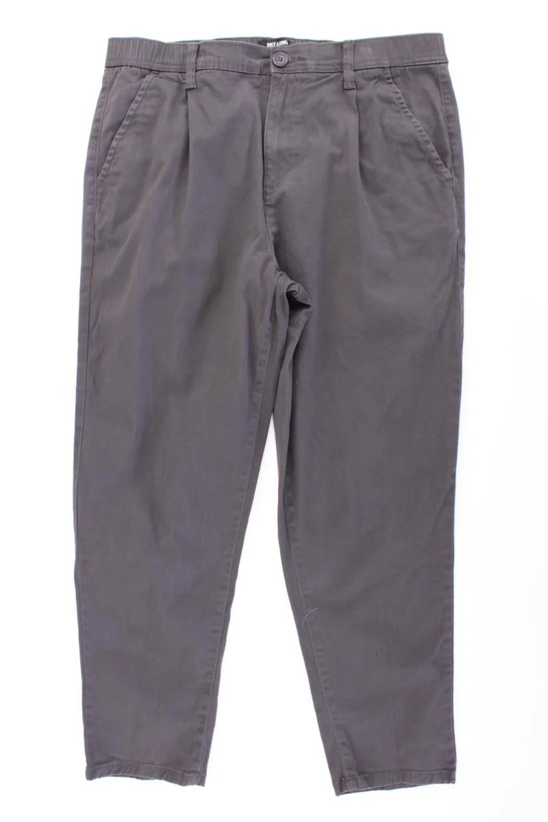 ONLY & SONS Chinohose für Herren Gr. W36/L34 grau aus Baumwolle