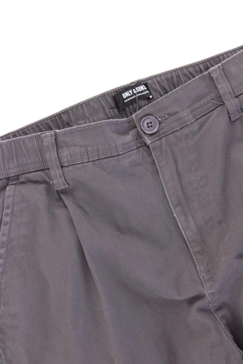 ONLY & SONS Chinohose für Herren Gr. W36/L34 grau aus Baumwolle