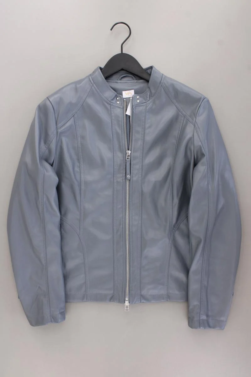 VA Milano Kunstlederjacke Gr. 46 blau aus Polyester