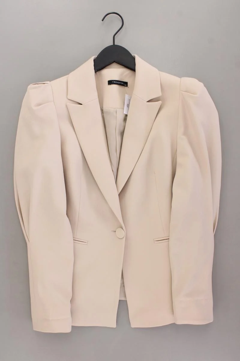 Trendyol Slim Blazer Gr. 36 neuwertig creme aus Polyester