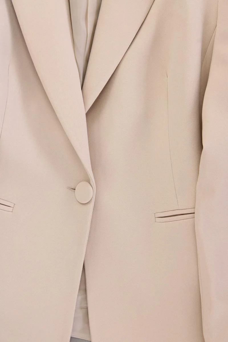 Trendyol Slim Blazer Gr. 36 neuwertig creme aus Polyester