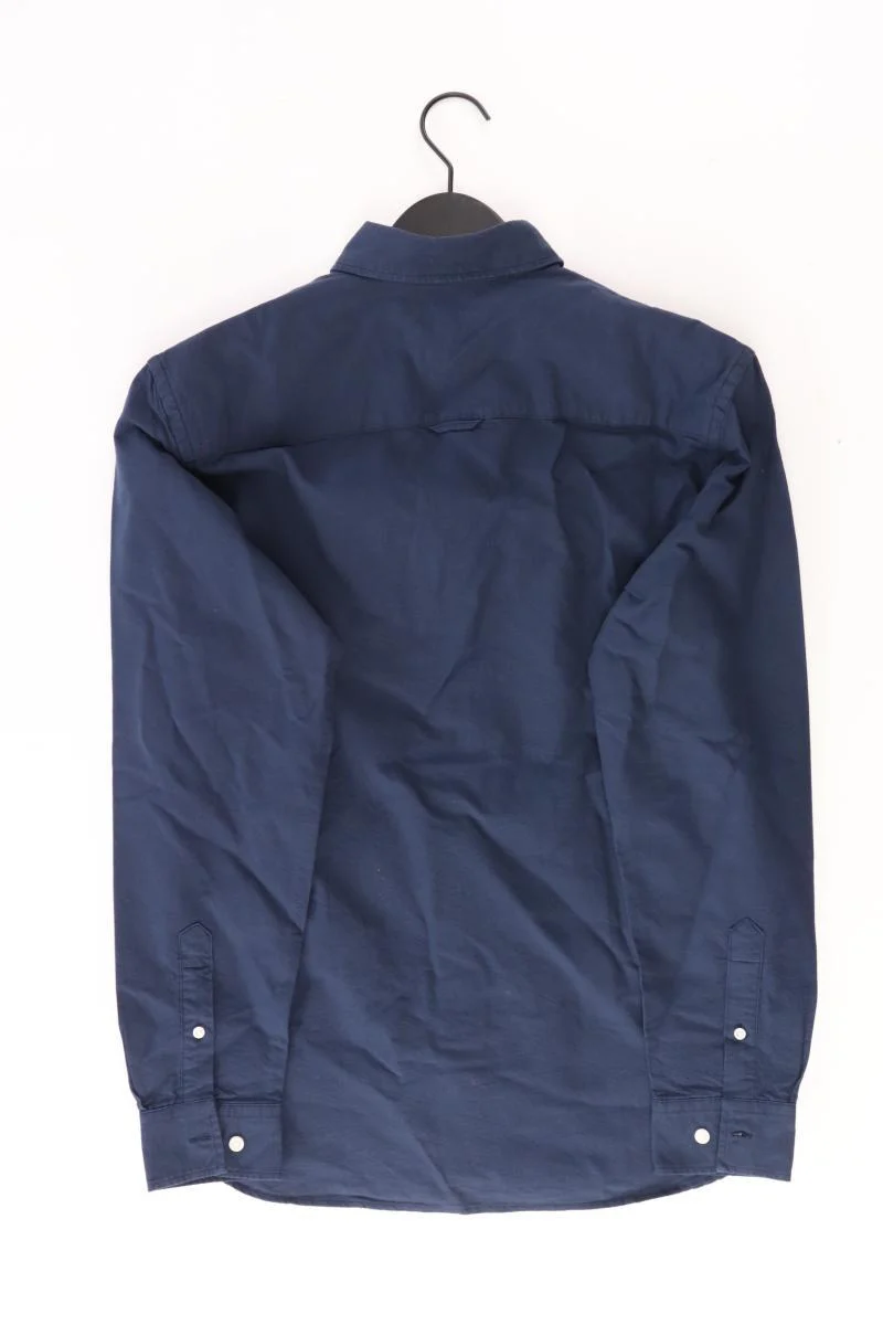 Jack & Jones Langarmhemd für Herren Gr. S neuwertig blau aus Baumwolle