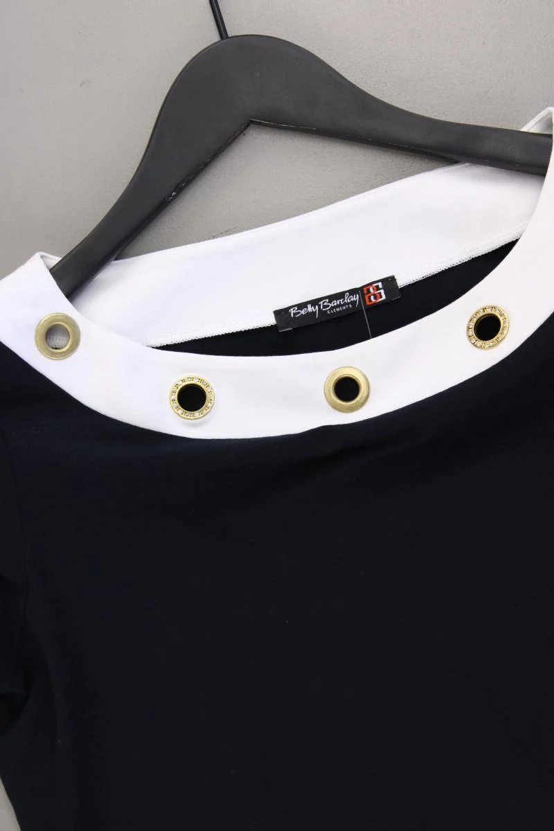 Betty Barclay T-Shirt Gr. 38 Kurzarm mit Nieten blau