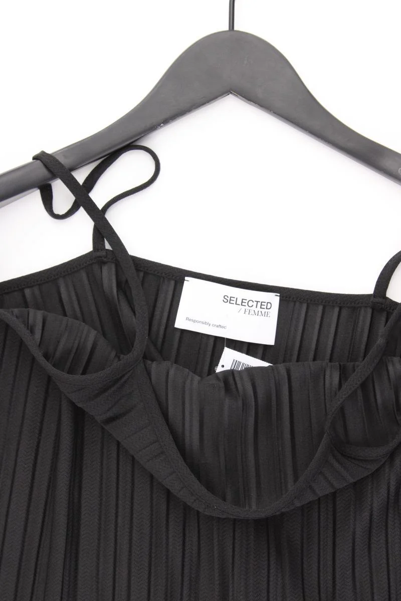 Selected Femme Spaghetti-Top Gr. M schwarz aus Polyester