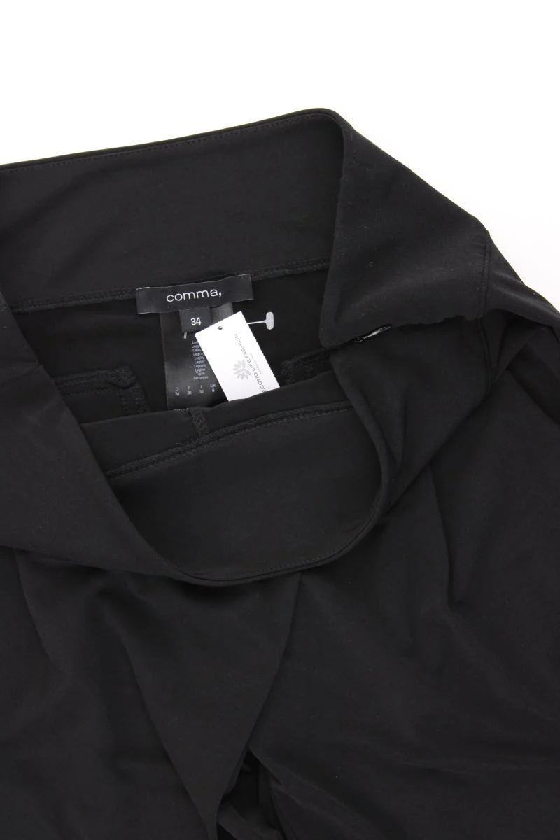 comma, Stoffhose Gr. 34 schwarz aus Polyester