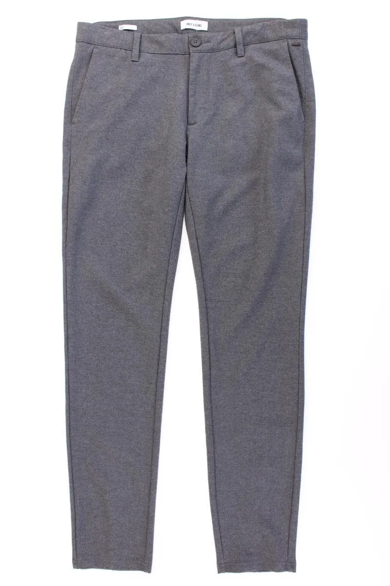 ONLY & SONS Stoffhose für Herren Gr. W33/L34 grau aus Viskose