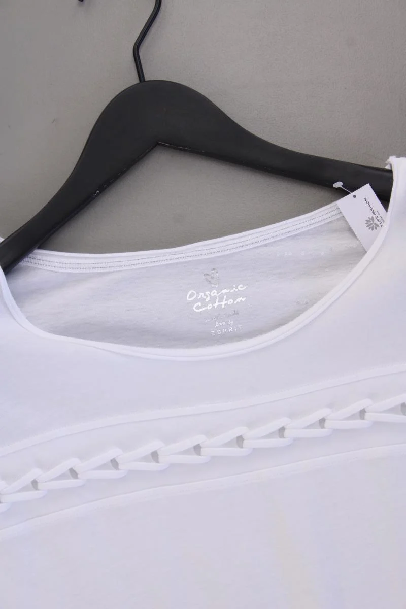 Esprit T-Shirt Gr. L Kurzarm weiß