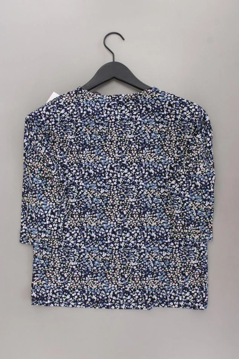 Manguun Oversize-Shirt Gr. M mit Blumenmuster neu mit Etikett 3/4 Ärmel blau
