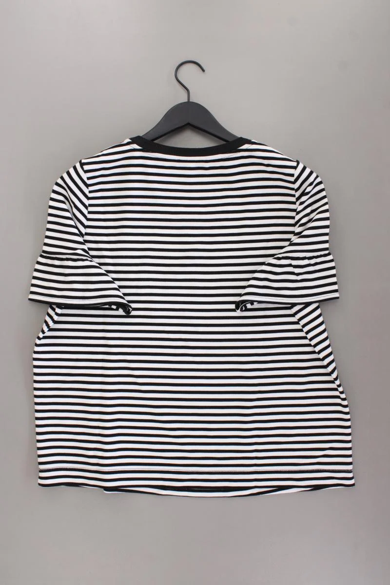Bonita x Franziska Knuppe Shirt Gr. L gestreift Kurzarm schwarz aus Polyester