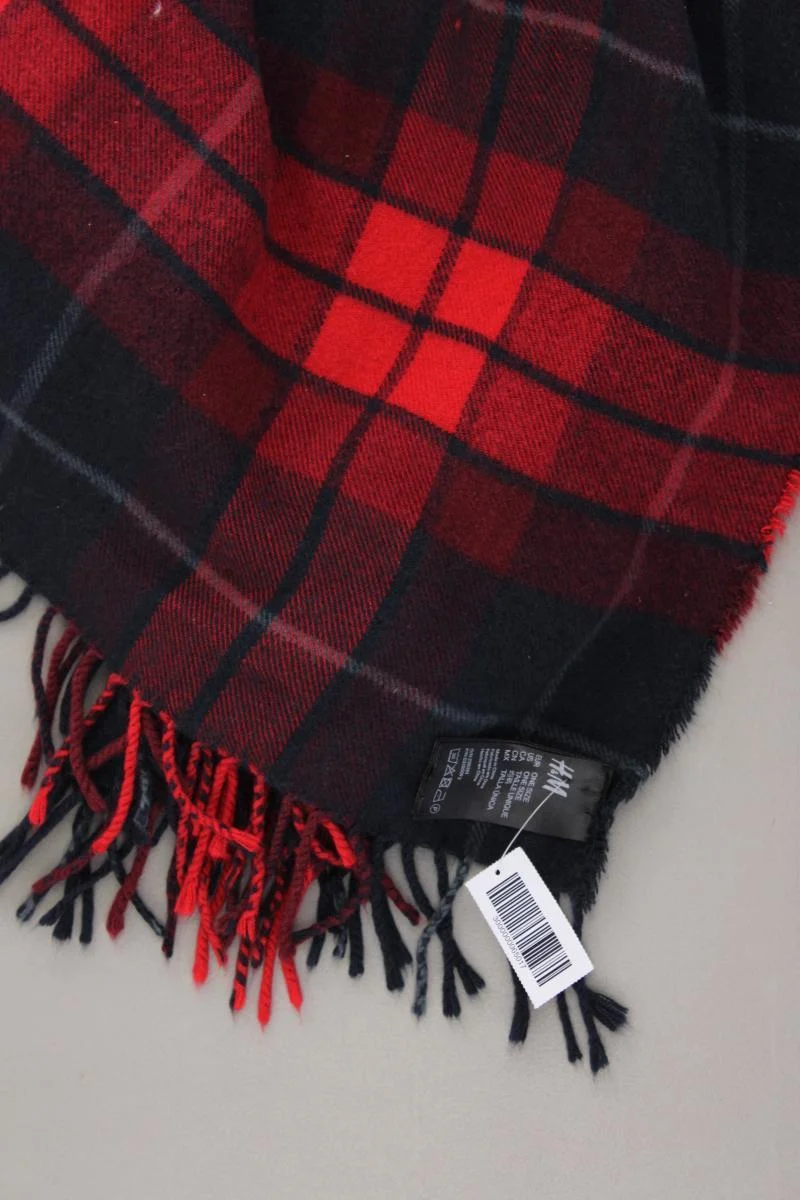 H&M Schal kariert mehrfarbig aus Polyacryl