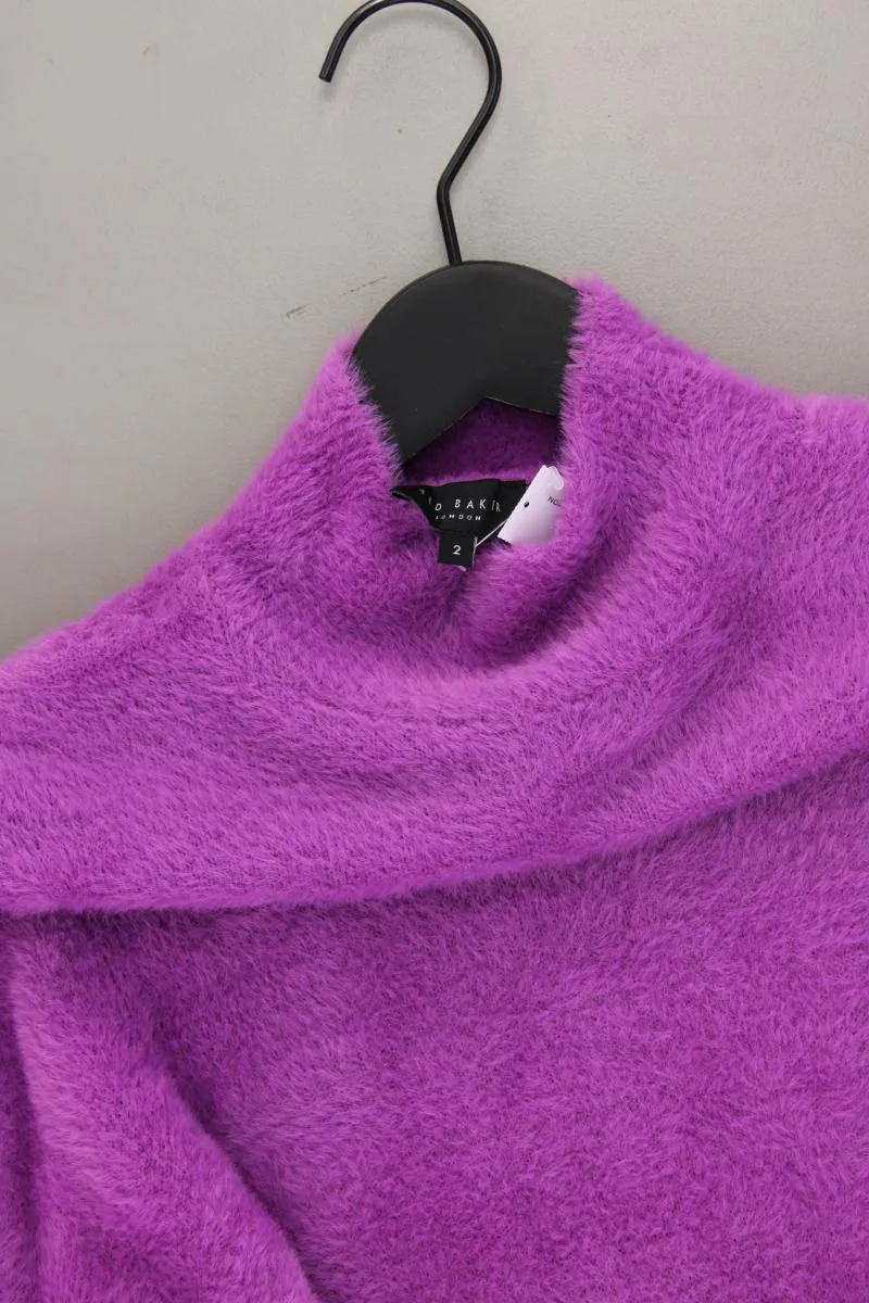 Ted Baker Feinstrickpullover Gr. 36 neuwertig lila aus Polyamid