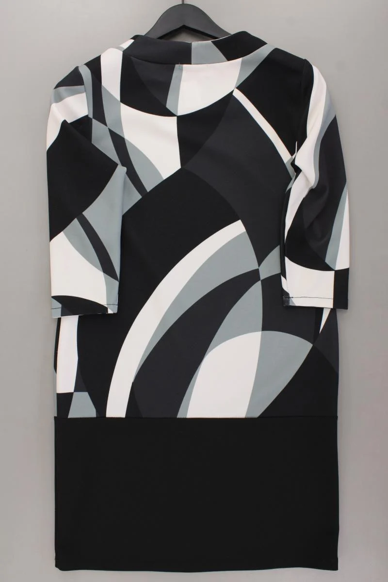 Cartoon Midikleid Gr. 38 geometrisches Muster 3/4 Ärmel mehrfarbig aus Polyester