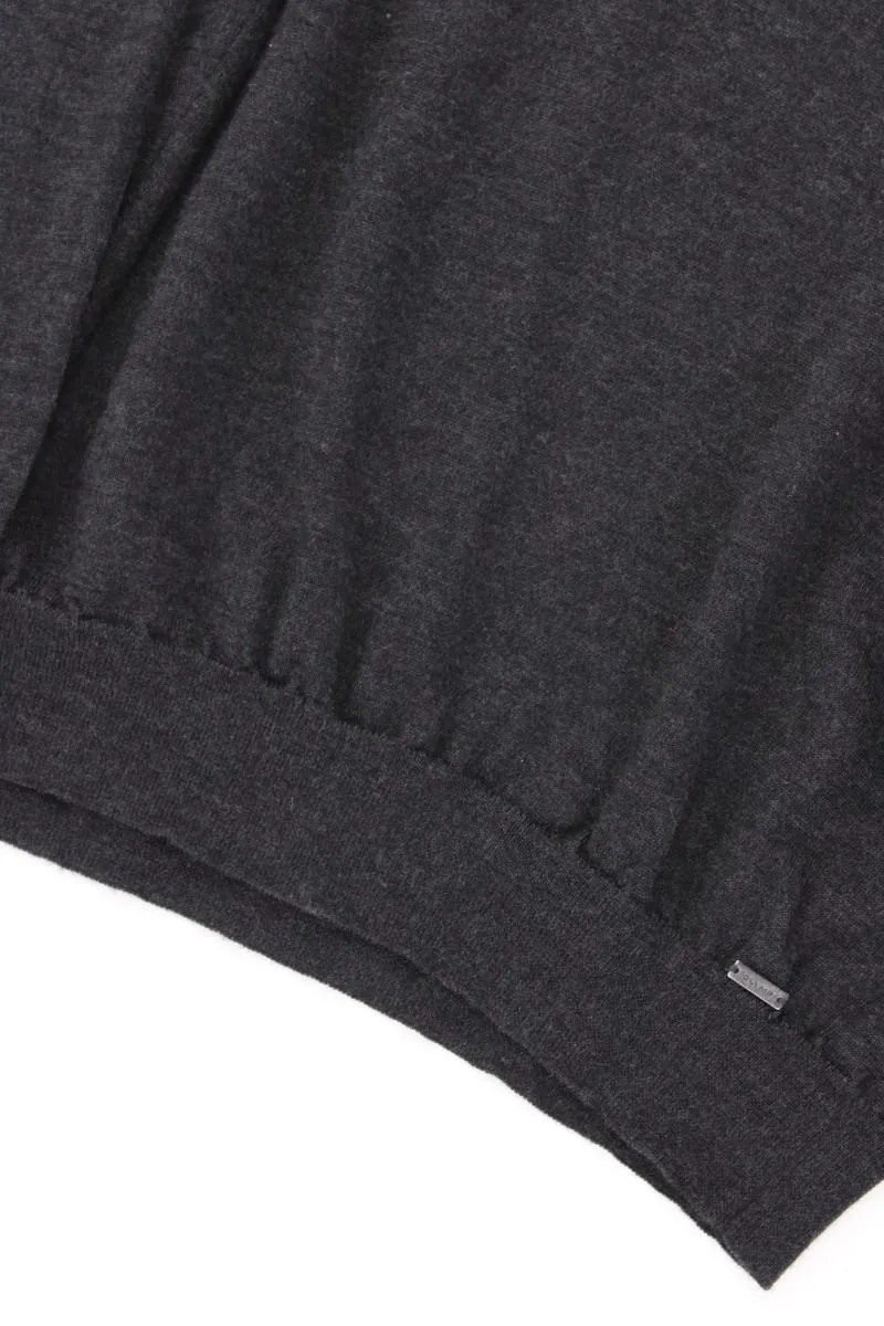 Olymp Wollpullover für Herren Gr. XXL grau