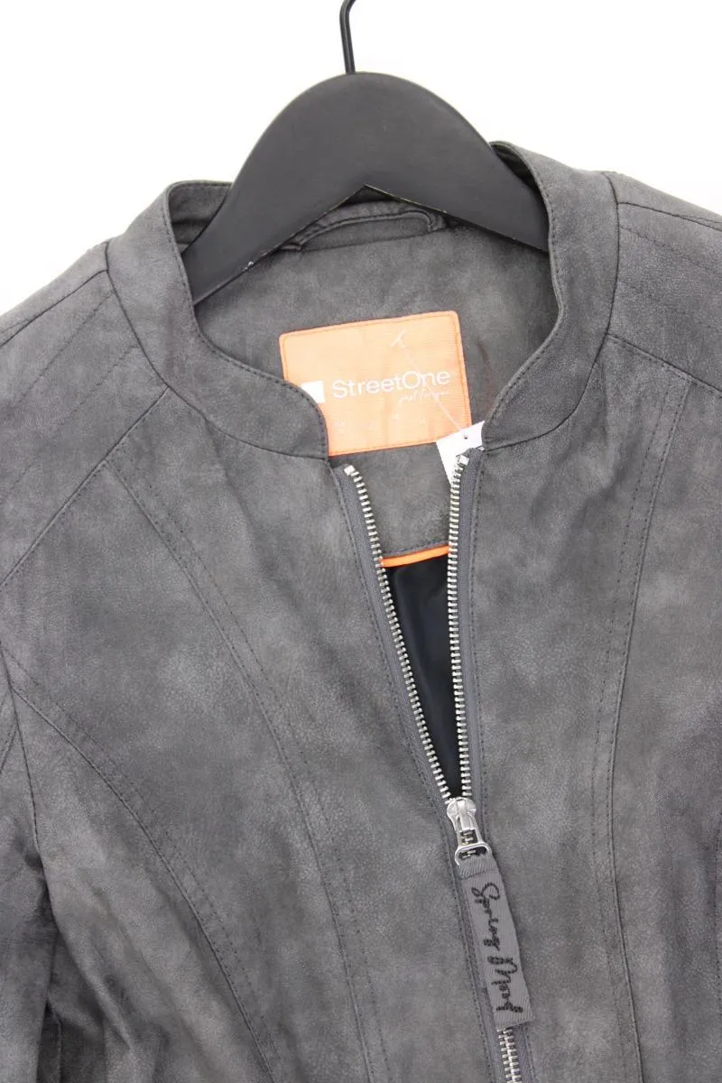 Street One Kunstlederjacke Gr. 34 grau aus Viskose