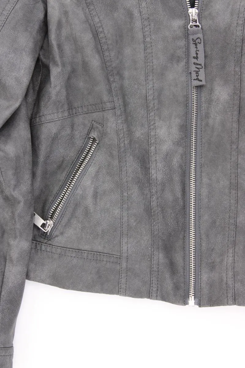 Street One Kunstlederjacke Gr. 34 grau aus Viskose