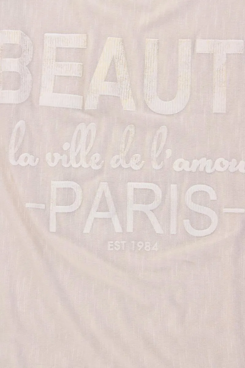 T-Shirt Gr. M Kurzarm creme
