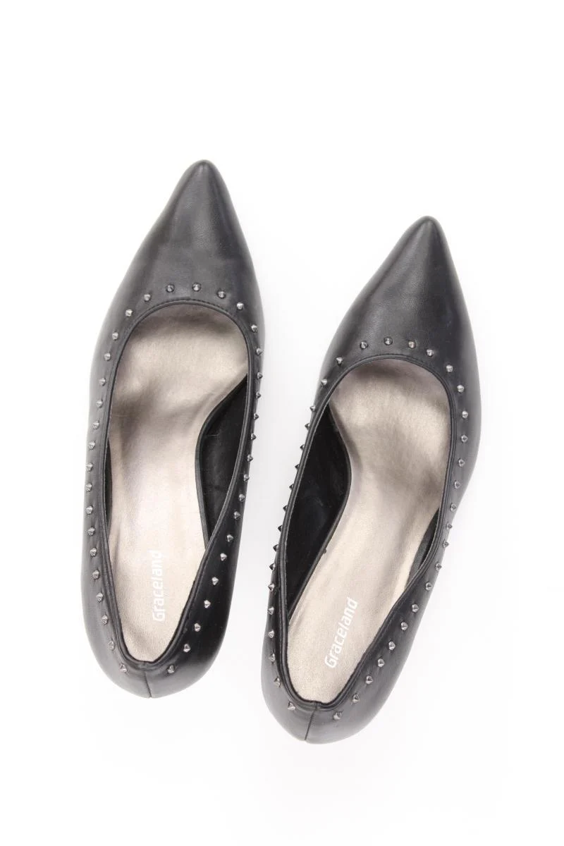 Graceland Pumps Gr. 40 schwarz aus Kunstleder