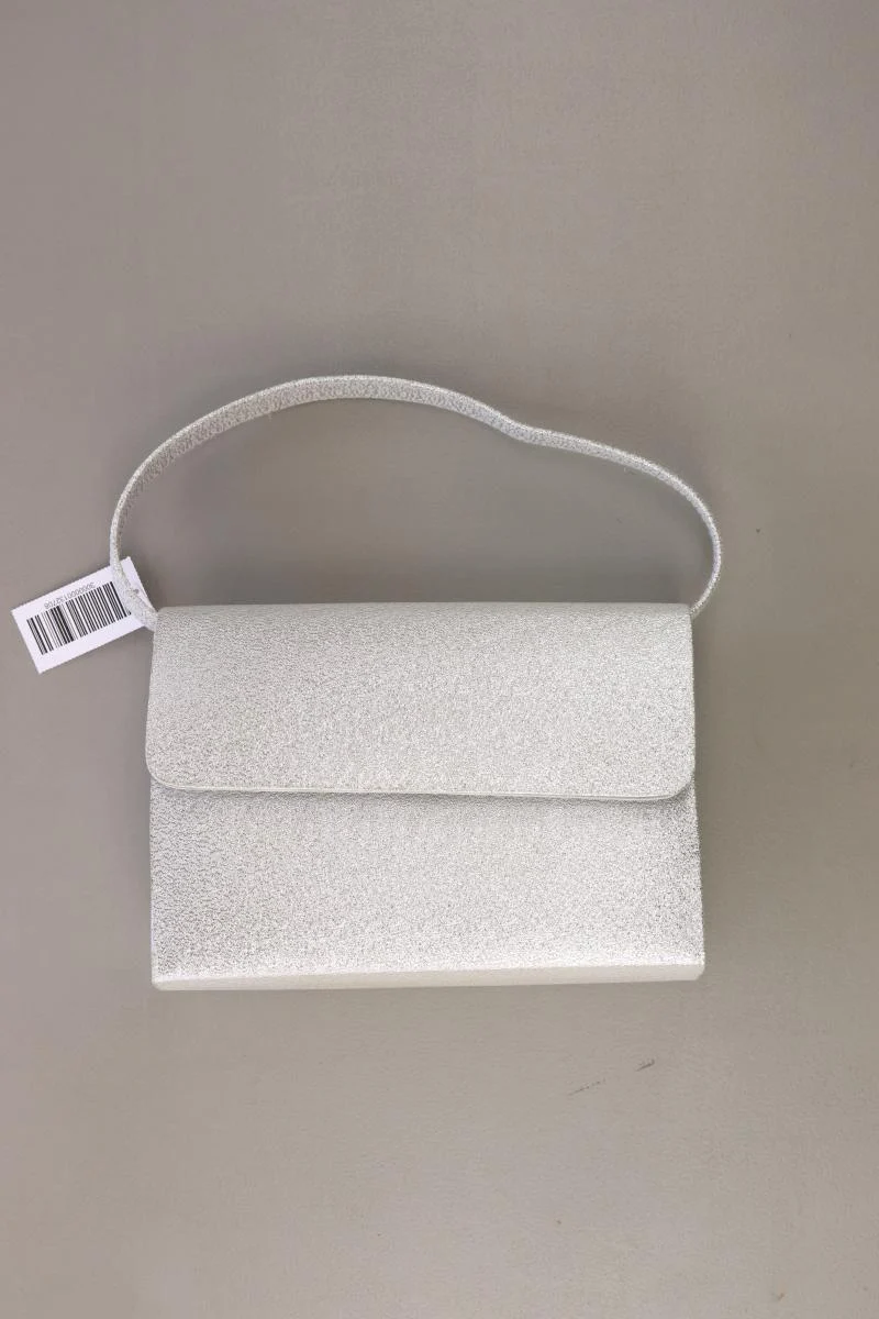 Henkeltasche mit Glitzer silber