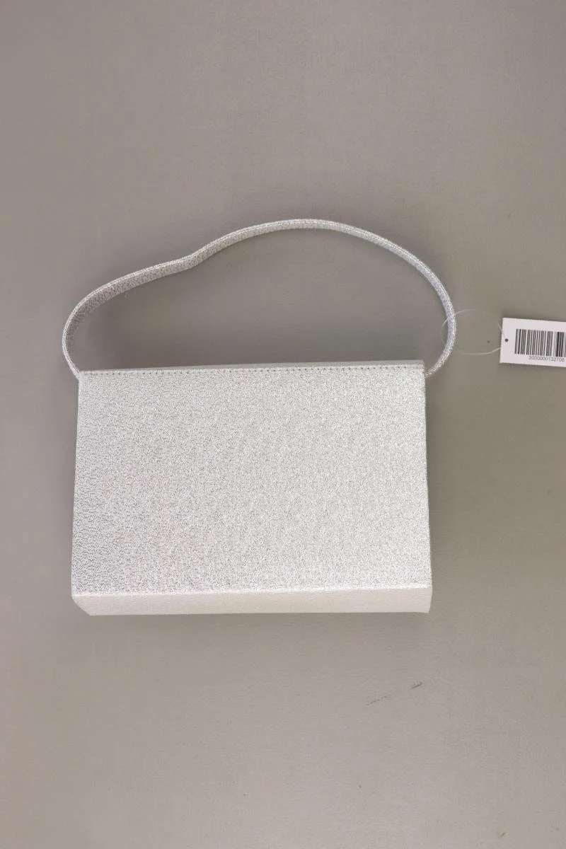 Henkeltasche mit Glitzer silber