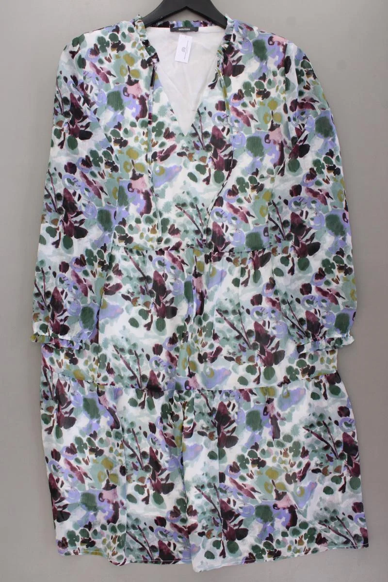 Montego Chiffonkleid Gr. 46 Langarm mehrfarbig