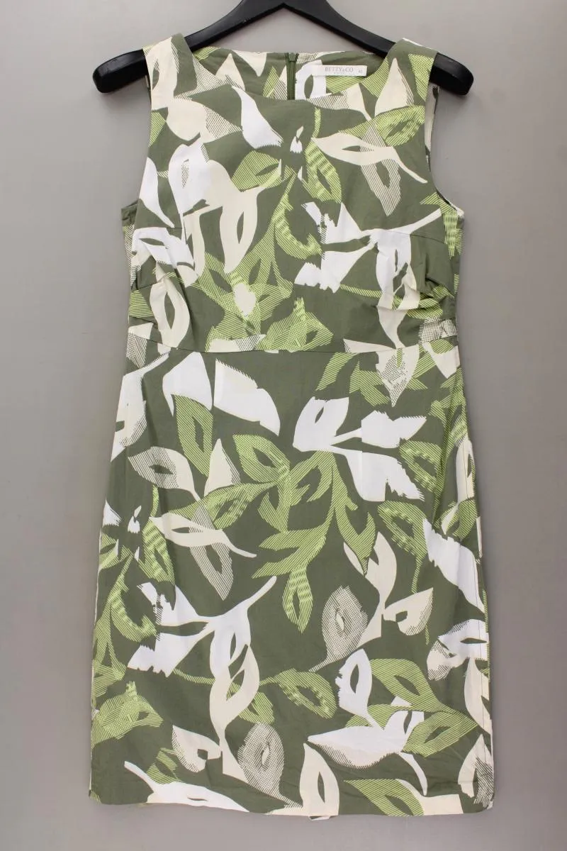 Betty & Co. Bleistiftkleid Gr. 40 Ärmellos grün aus Baumwolle