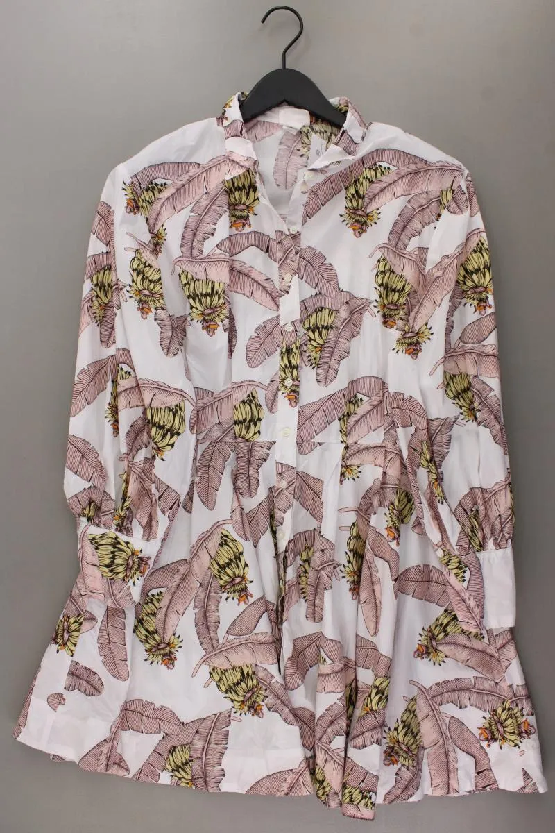 Desmond & Dempsey x H&M Blusenkleid Gr. 40 Langarm mehrfarbig aus Baumwolle
