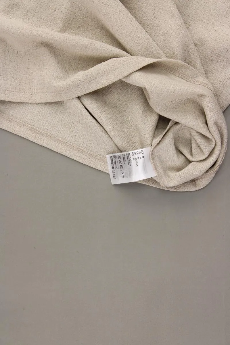 H&M One Shoulder Top Gr. M creme aus Polyester