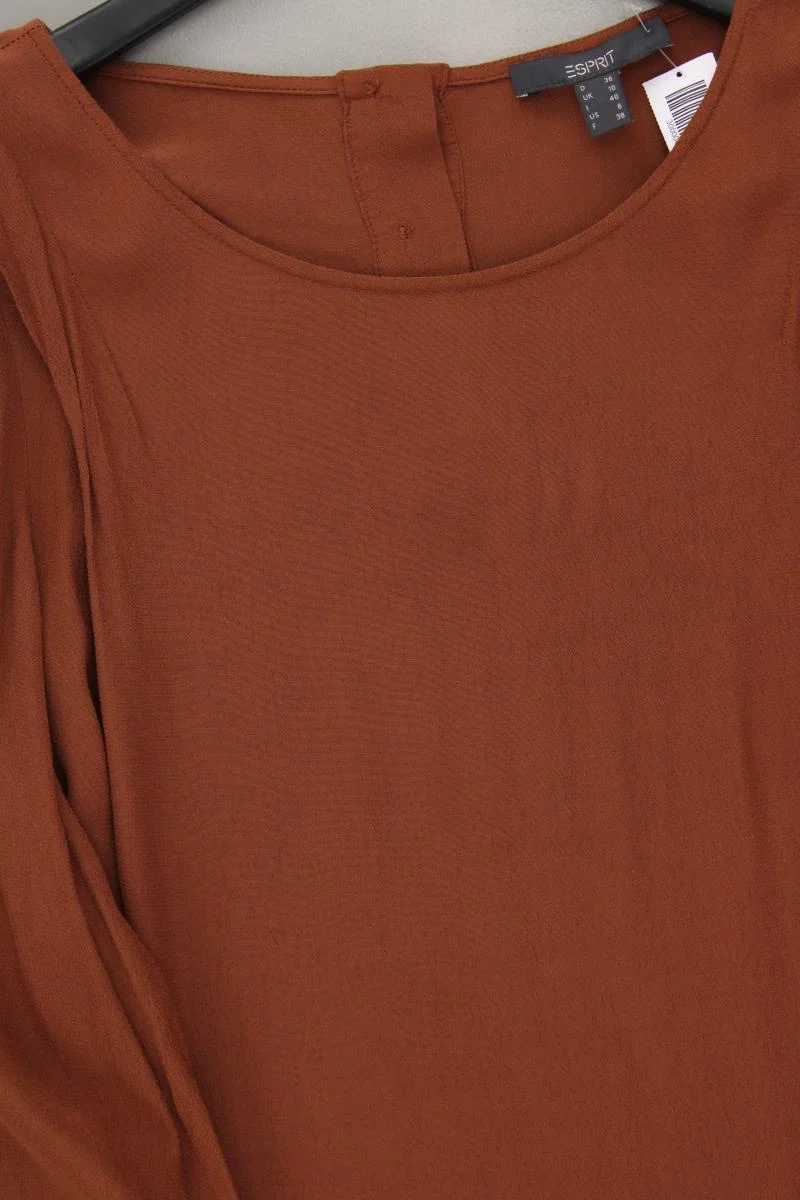 Esprit Langarmkleid Gr. 36 neuwertig braun aus Viskose