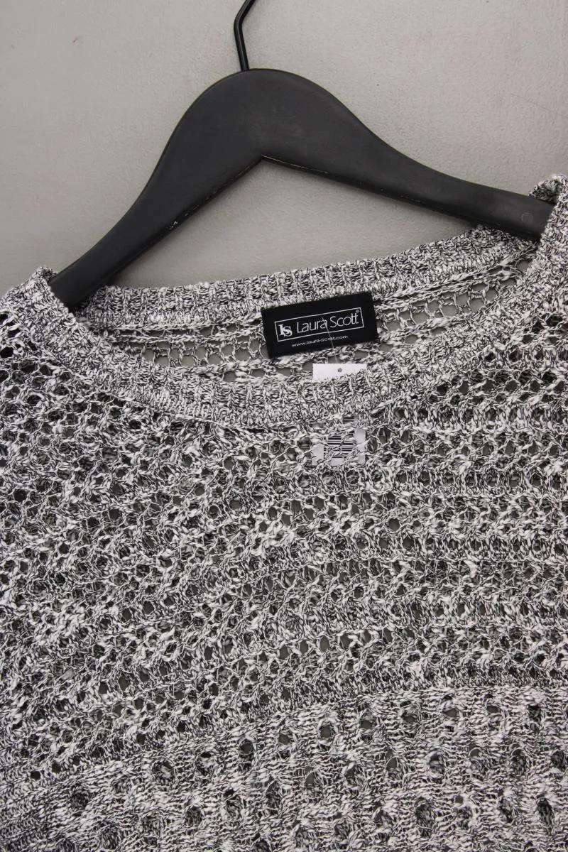 Laura Scott Crop Pullover Gr. 32/34 grau aus Polyacryl
