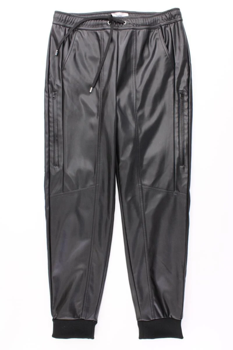 Heine Kunstlederhose Gr. 38 schwarz aus Polyester