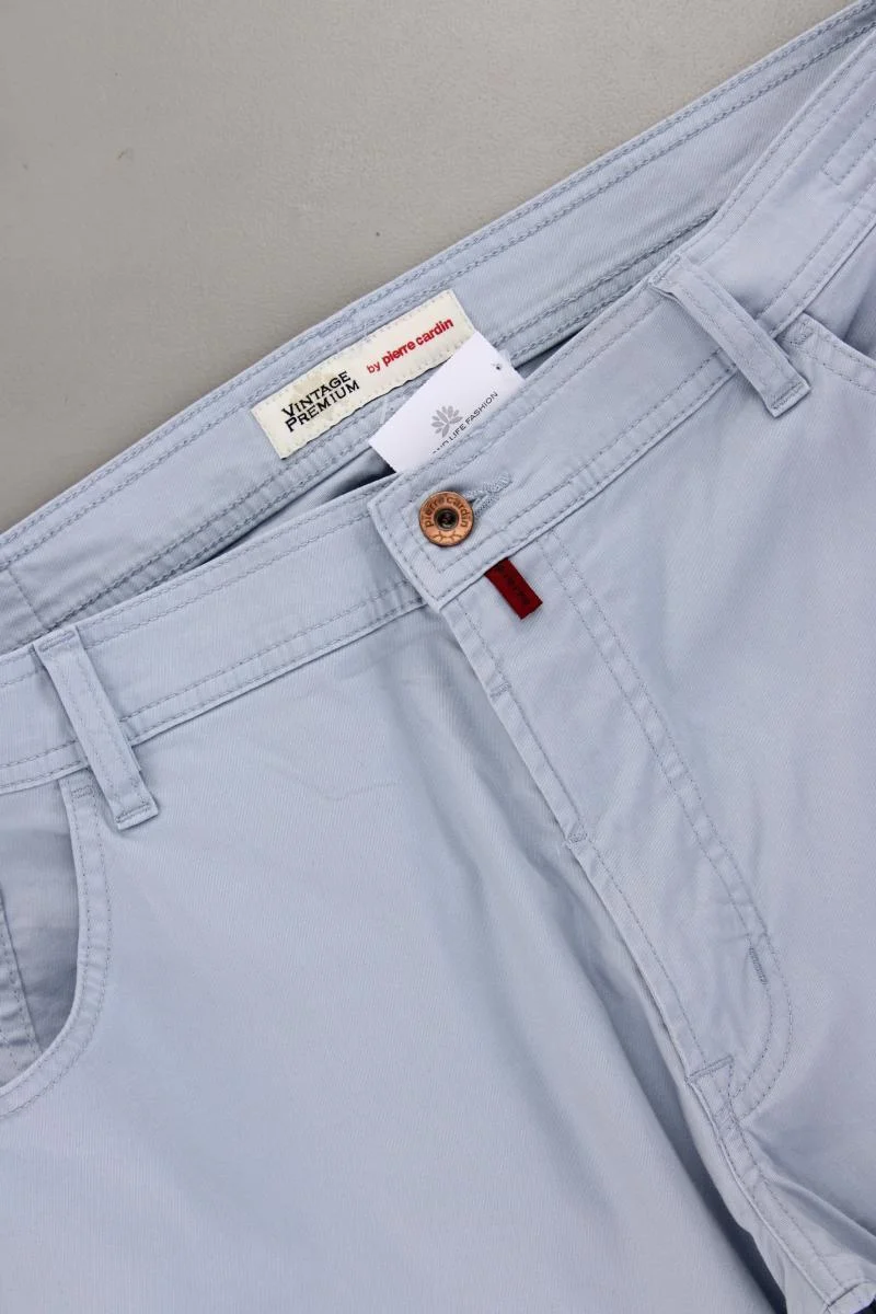 Pierre Cardin Five-Pocket-Hose für Herren Gr. W42/L32 blau aus Baumwolle