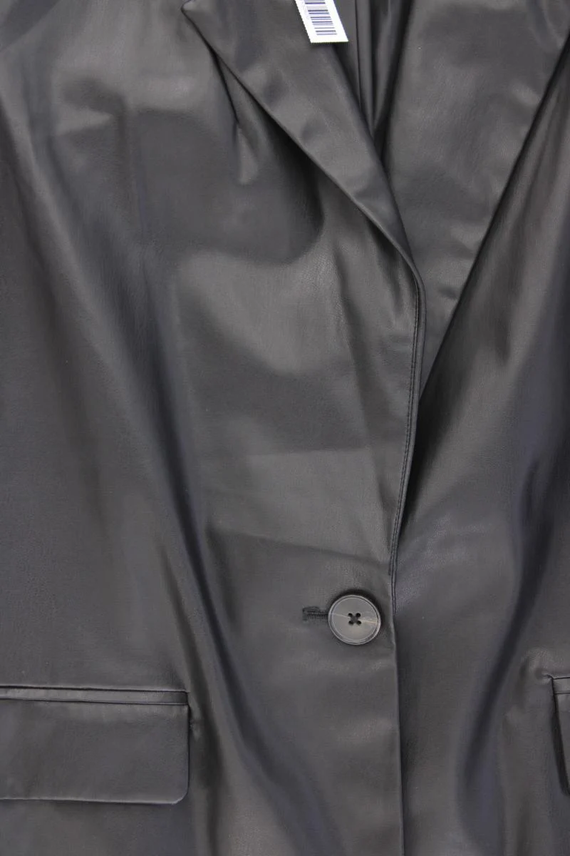 Vero Moda Kunstlederblazer Gr. M schwarz aus Polyester