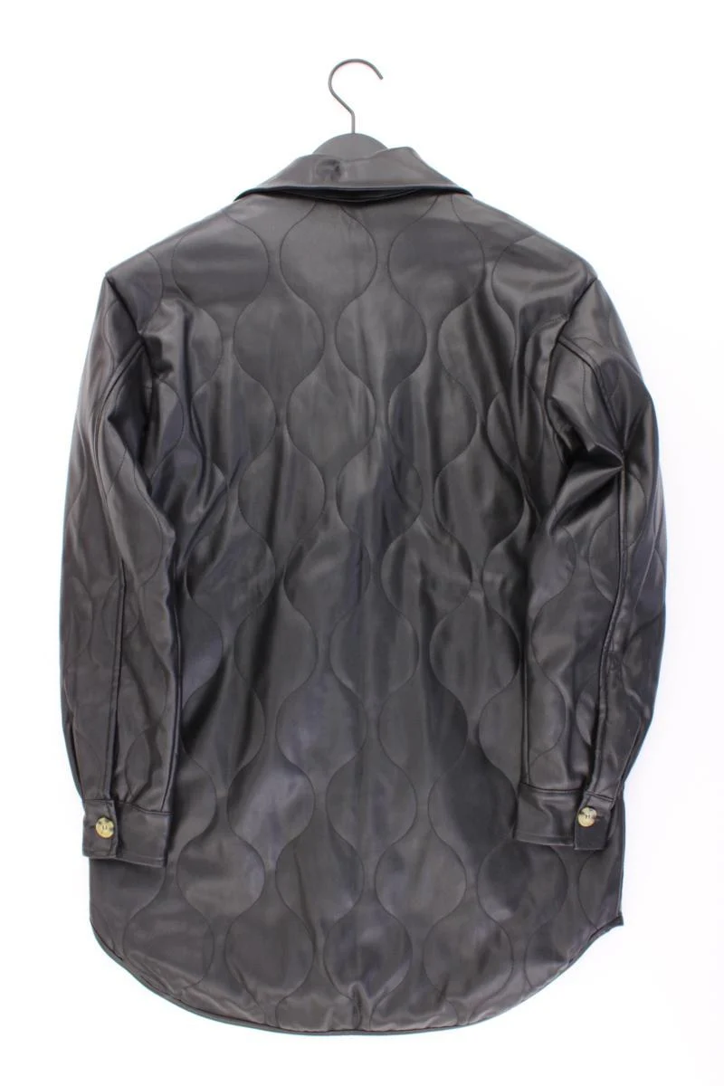 Vero Moda Steppjacke Lederoptik Gr. XS neuwertig schwarz aus Polyester