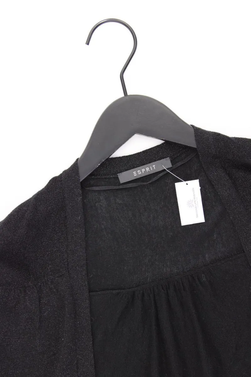 Esprit Bolero Jäckchen Gr. M Kurzarm mit Glitzer schwarz aus Viskose