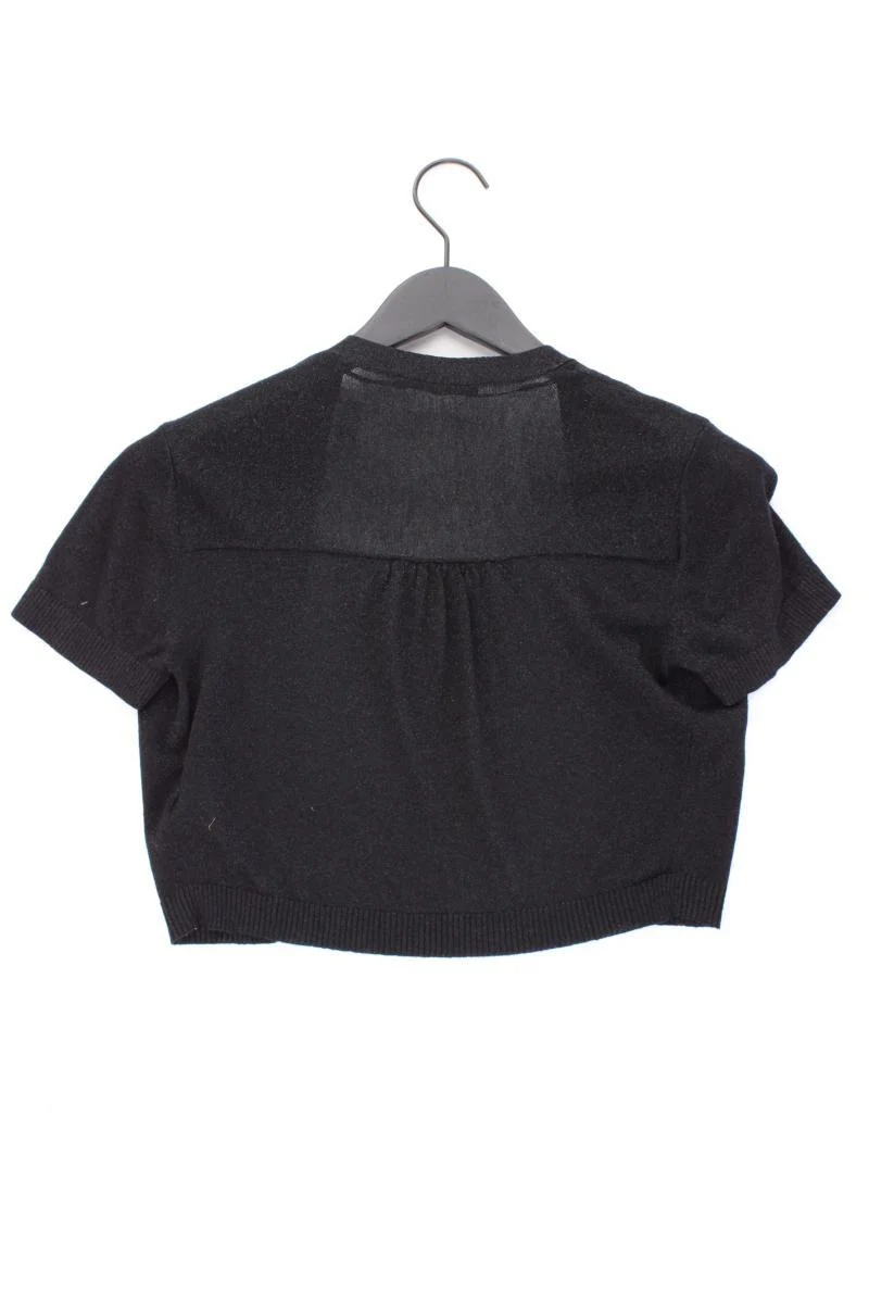 Esprit Bolero Jäckchen Gr. M Kurzarm mit Glitzer schwarz aus Viskose