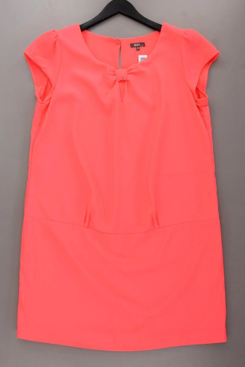 Grain de Malice Kleid Neon Gr. 44 Kurzarm orange aus Polyester